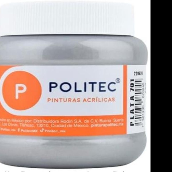 PINTURA ACRILICA POLITEC 30ML. PLATA 701 PZA